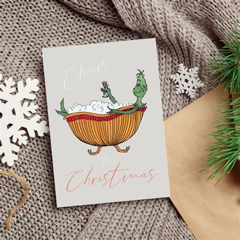 Grinch Christmas Card Printable Christmas Card Funny Christmas Card ...