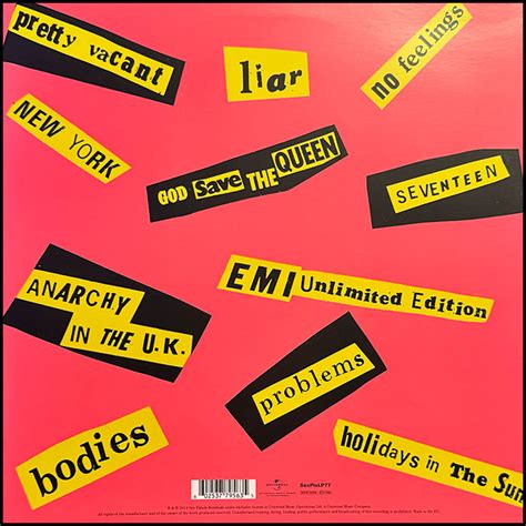 Sex Pistols Never Mind The Bollocks Signed Glen Matlock Rue Morgue Records