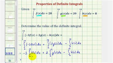 Ex Properties Of Definite Integrals Difference And Sum Of Definite