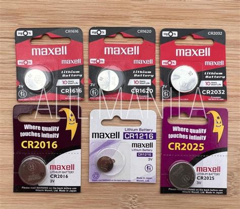 CR1616 CR1620 CR1632 CR2032 CR2016 CR1216 CR2025 MAXELL BATTERY LITHIUM