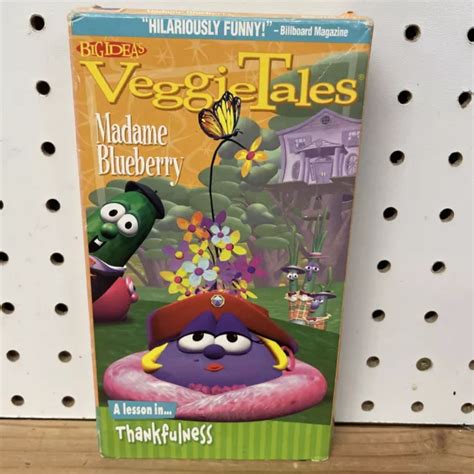 Veggietales Madame Blueberry A Lesson In Thankfulness Vhs