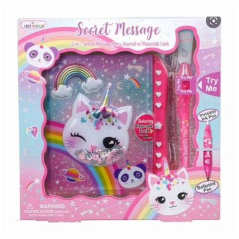 Hot Focus Caticorn Secret Message With Passcode Lock Set Unit Kroger