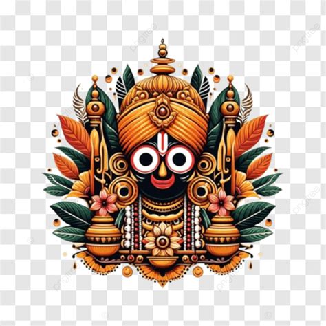 Lord Jagannatha In Traditional Pattachitra Style Artwork Lord