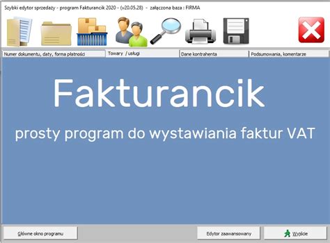 Prosty Program Wystawiania Faktur Do Fakturowania