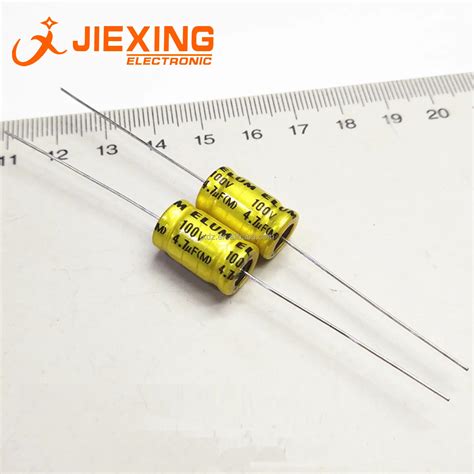 4 7uF 100v Audio Non Polar Aluminum Electrolytic Capacitor Axial Type