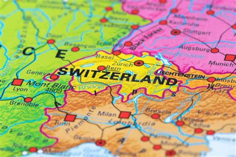 Map of Switzerland stock image. Image of close, guide - 179434031