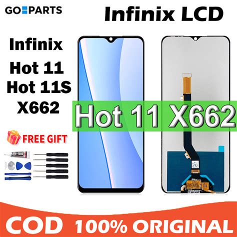 LCD For Infinix Hot 11S NFC X6812 Hot 11 X662 LCD Display Touch