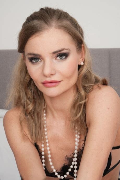 Blonde MILF Fibi Euro Finger Spreads Her Hairless Pussy On A Bed CoedCherry