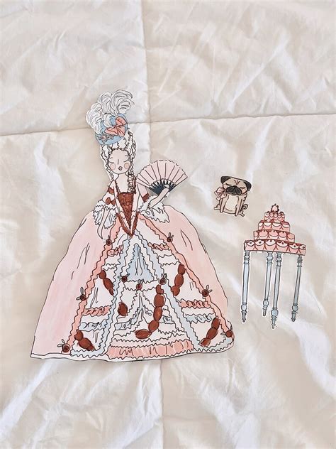 Marie Antoinette Paper Doll Diy Historical Women Paper Dolls Etsy