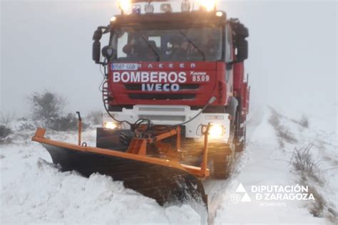 Así se prepara la DPZ ante el riesgo de nieve en las carreteras de Zaragoza