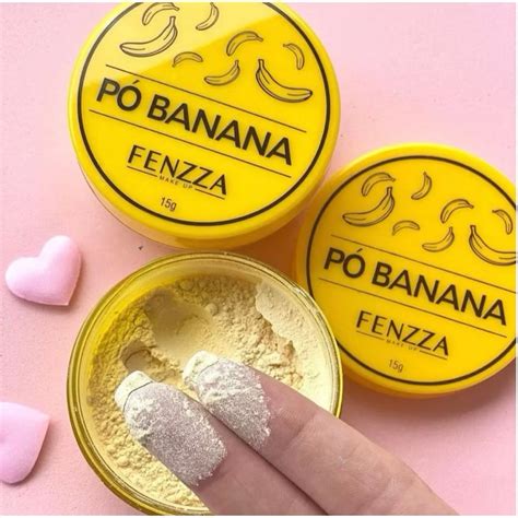 Fenzza Po Banana Facial Translucido Fixador De Maquiagem Finalizador