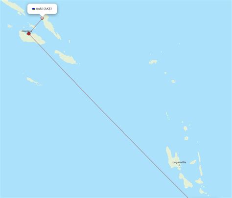 All Flight Routes From Port Vila To Auki Vli To Aks Flight Routes