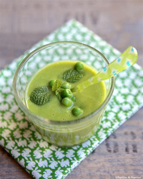 Velouté glacé de petits pois à la menthe la recette