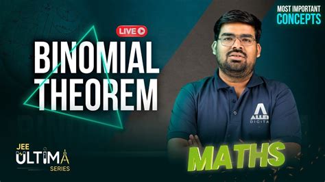 Binomial Theorem Most Important Concept For Jee Main Maths