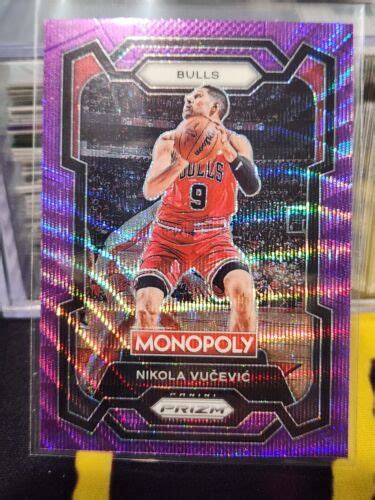 2023 24 PANINI PRIZM MONOPOLY NIKOLA VUCEVIC PURPLE WAVE 18 BULLS NBA