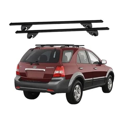 Rack De Teto Travessa Kia Sorento Eqmax Alpha Alum Nio Preto Submarino