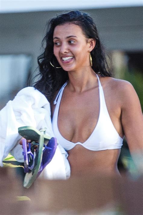 Maya Jama Flaunting It In A Mismatched Bikini Barbados 06 12 2018