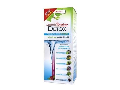 Methoddraine Detox Vadelma Karpalo Apteekki Fi