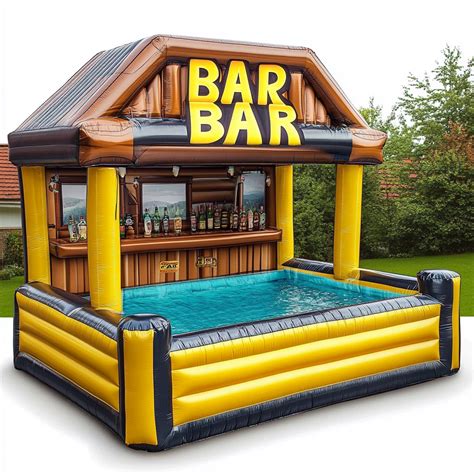 Inflatable Pool Bar for Adults Inflatable Backyard Bar – Inflatable-Zone