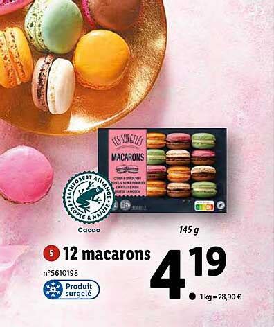 Promo 12 Macarons Chez Lidl ICatalogue Fr