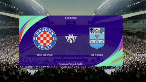 HNK Hajduk Split Vs NK Osijek PES 21 Prva Liga 2021 YouTube