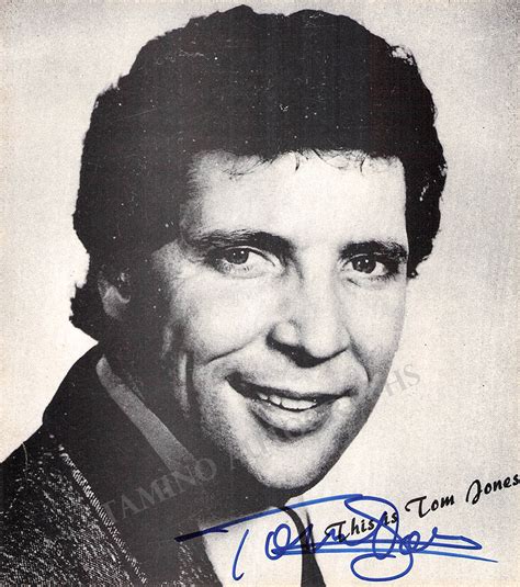 Tom Jones Autograph Signed Photograph Tamino