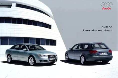 AUDI A4 LIMOUSINE Avant Prospekt 2007 4 07 D Brochure Prospectus