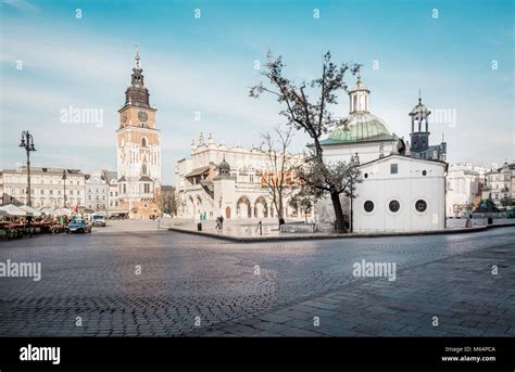 Market Square In Cracow Stock Photo Alamy