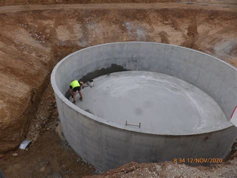 Commercial Below Ground Concrete Tank At The Abattoir Kerang East Vic