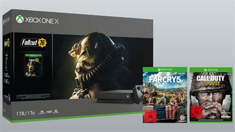 100 Euro Rabatt auf Xbox One X - Bundle mit drei Spielen für 399 Euro