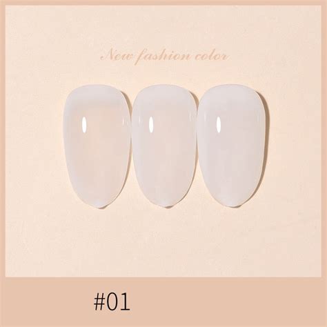 15ml Translucent Jelly Nail Varnish Summer Ice Through Gel 30 Color Transparent Nude Nail Polish