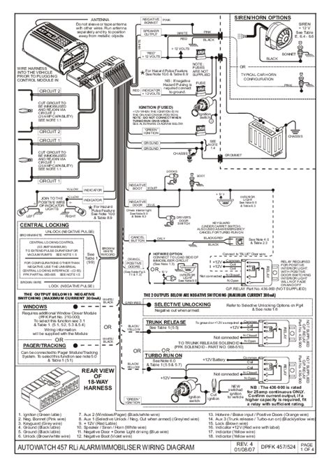 Schematiccar Alarm Wiring Autowatch 280rl