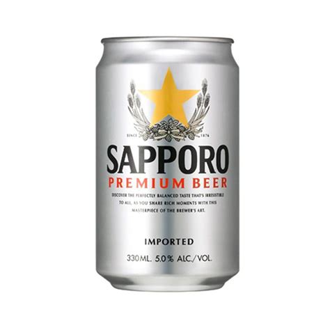 Sapporo Premium Beer Can 500ml | S Liquor