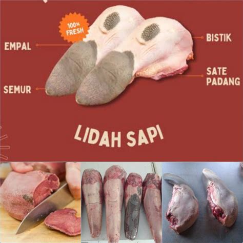 Jual PROMO Lidah Sapi LOKAL Jawa 1 KG Shopee Indonesia