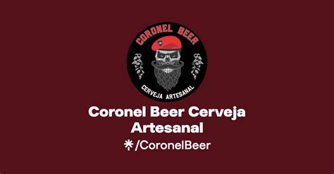 Coronel Beer Cerveja Artesanal Instagram Facebook Linktree