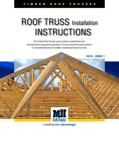 Roof Truss Installation Instructions | PDF | Truss | Framing (Construction)