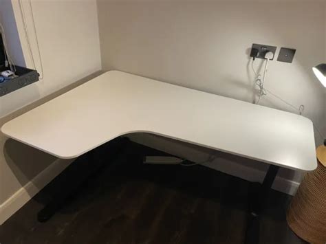 Ikea Bekant Corner Desk White Left Corner X X With Black