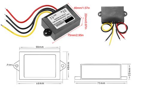 Convertidor DC DC DC 8 60V A 5V 5A Buck Converter Mdulo De Fuente De