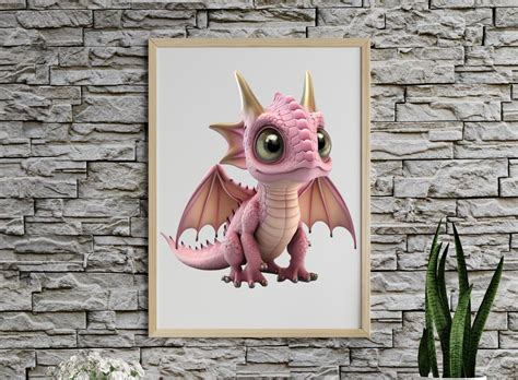 Pink Baby Dragons Cute Clipart Dragon Art Dragon Png Etsy