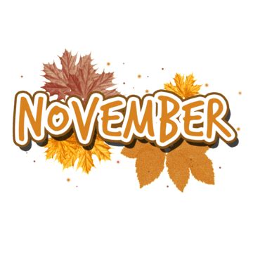 November PNG Transparent Images Free Download | Vector Files | Pngtree 