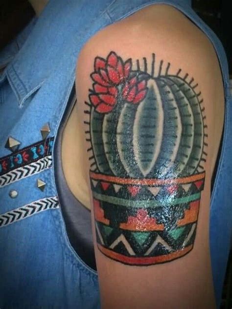 Cactus Tattoo Prickly Pear Cactus Old School Tattoo Trees To Plant