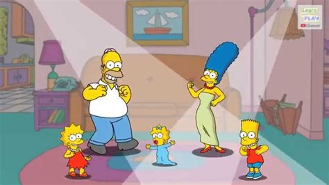 The Simpsons Finger Family | Nursery Rhymes | Dancing | Learn and Play ...