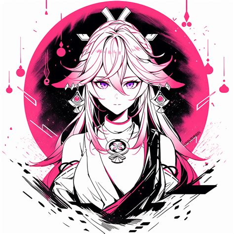 wallpaper genshin impact yae miko yae miko genshin impact