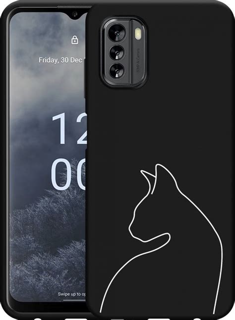 Nokia G60 Hoesje Zwart Kattencontour II Designed By Cazy Bol