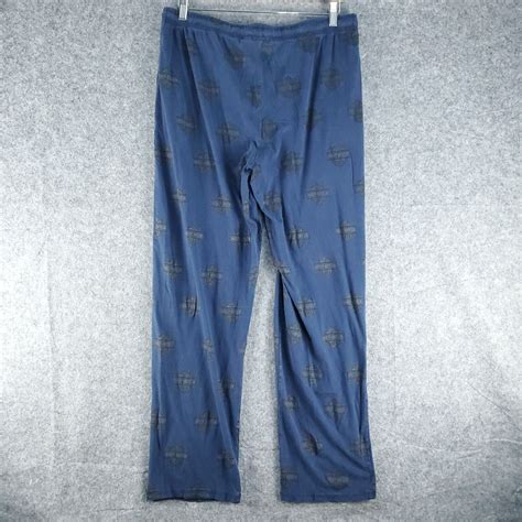 Harley Davidson Lounge Pajama Pants Mens Medium Blue Gem