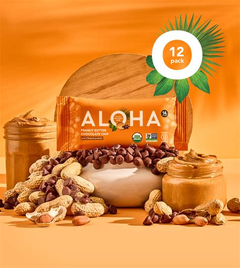 Peanut Butter Chocolate Chip Protein Bar Aloha Aloha