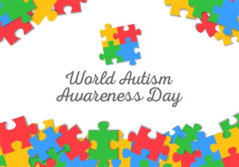 World Autism Awareness Day Background Vector Download Free Vector Art