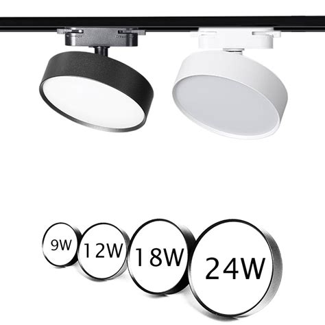 Led Cob 9w 12w 18w 24wtrack Light Aluminum Ceiling Rail Track Lighting