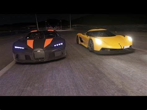 Koenigsegg Jesko Absolut vs Bugatti Chiron Super Sport 300+ at Special Stage Route X ...