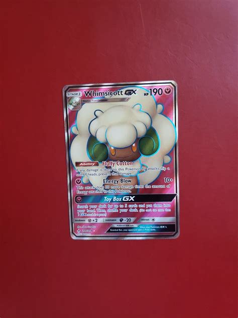 Pokémon TCG Whimsicott GX Unbroken Bonds 206 214 Holo Full Art eBay